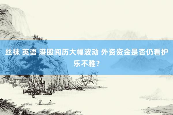 丝袜 英语 港股阅历大幅波动 外资资金是否仍看护乐不雅？