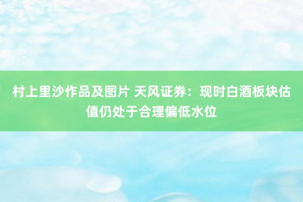 村上里沙作品及图片 天风证券：现时白酒板块估值仍处于合理偏低水位