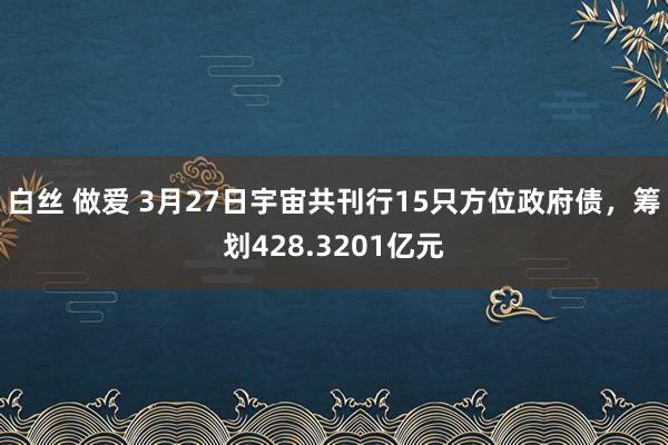 白丝 做爱 3月27日宇宙共刊行15只方位政府债，筹划428.3201亿元